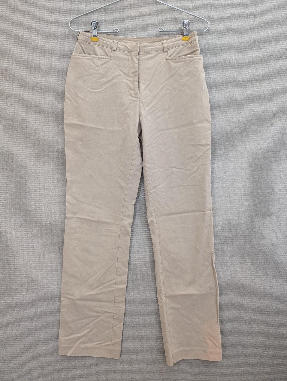 Express World Brand Pants Size 1/2 Beige Stretch Bootcut